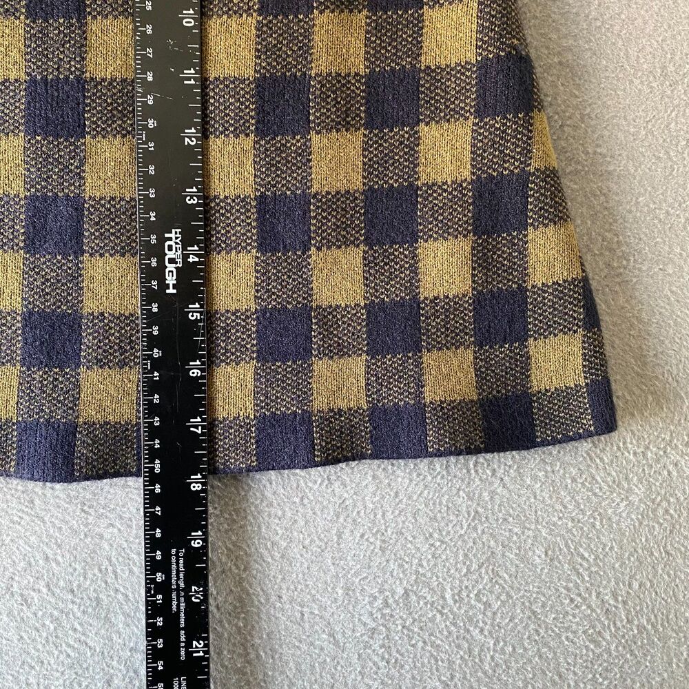 Free Assembly Women's Fit and Flare Plaid Mini Sweater Skirt Size M - Picture 6 of 6